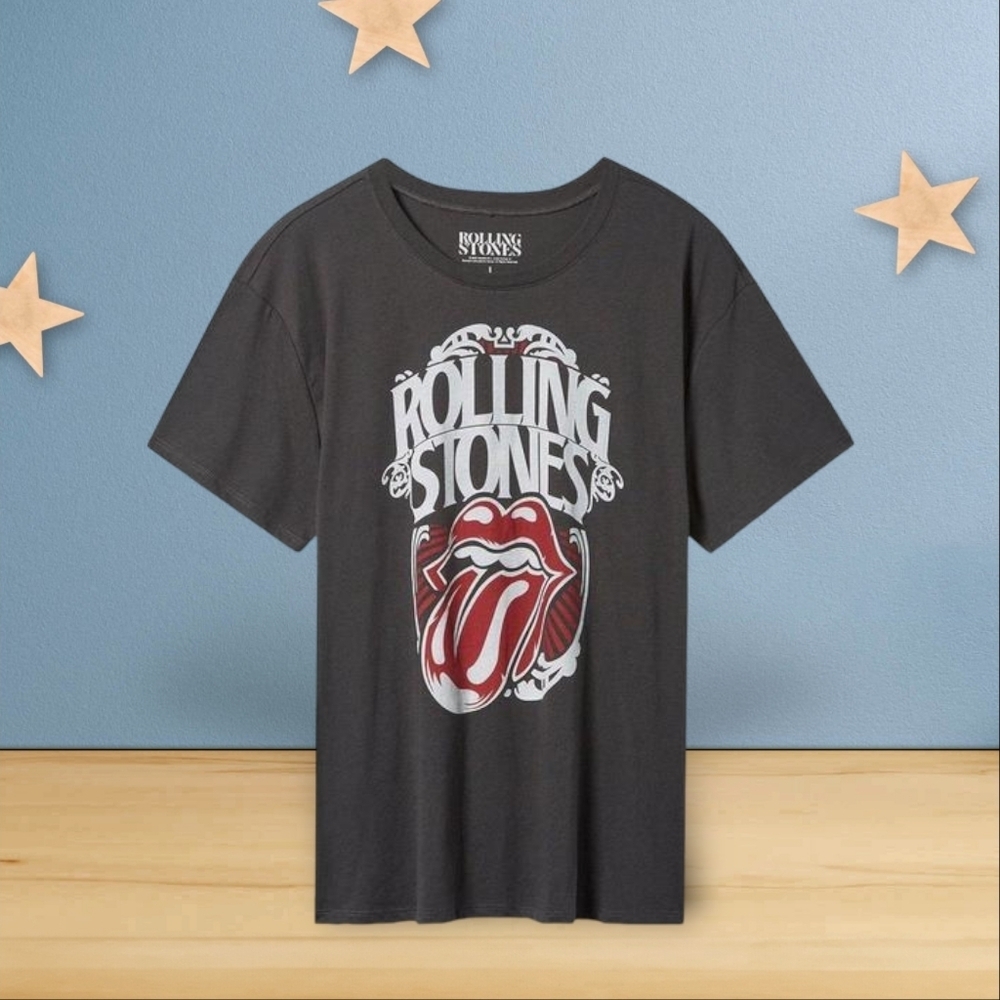NWT - The Rolling Stones Black Crew Tee - TORRID - Size 1X